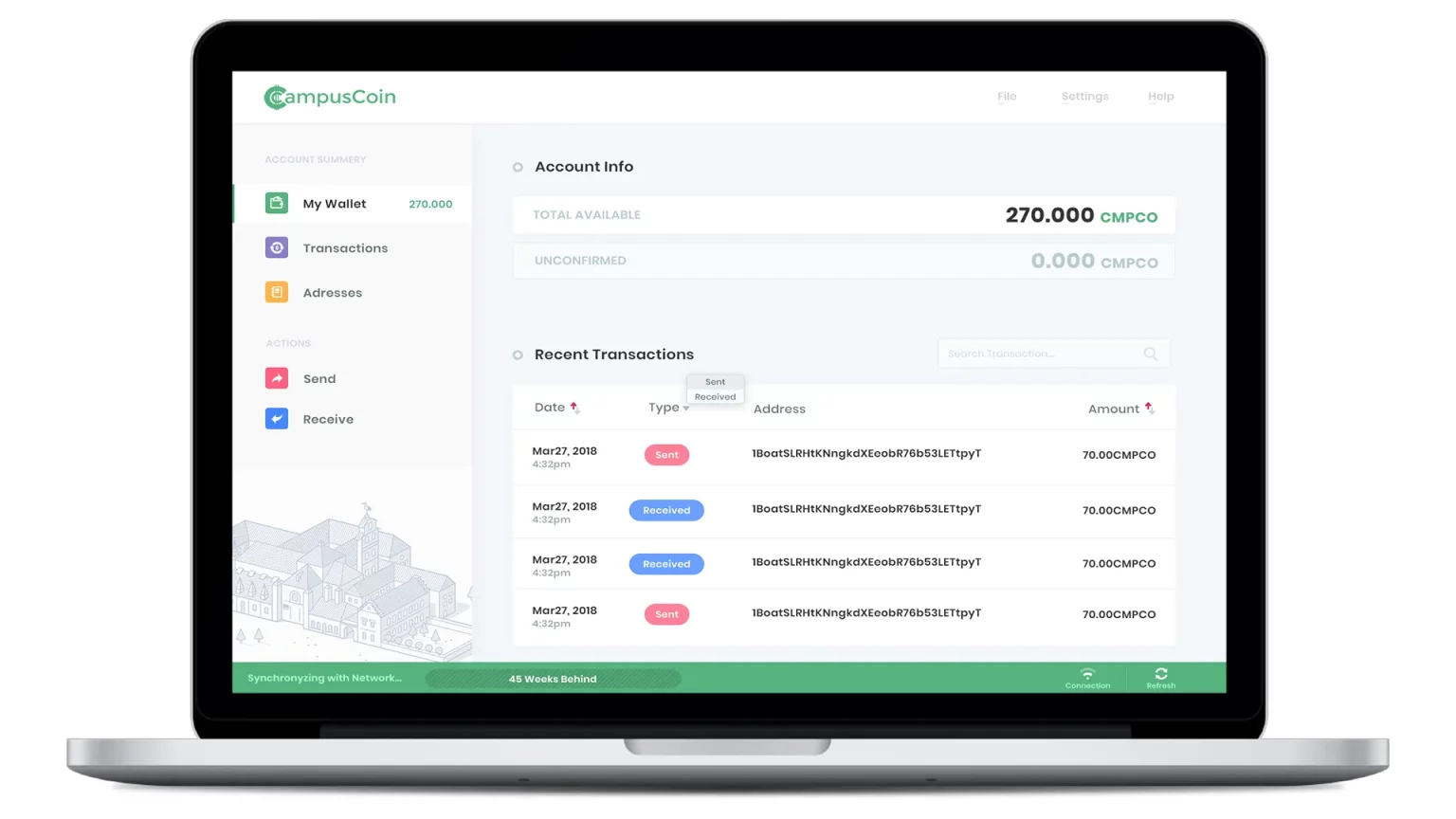 Campus Coin platform