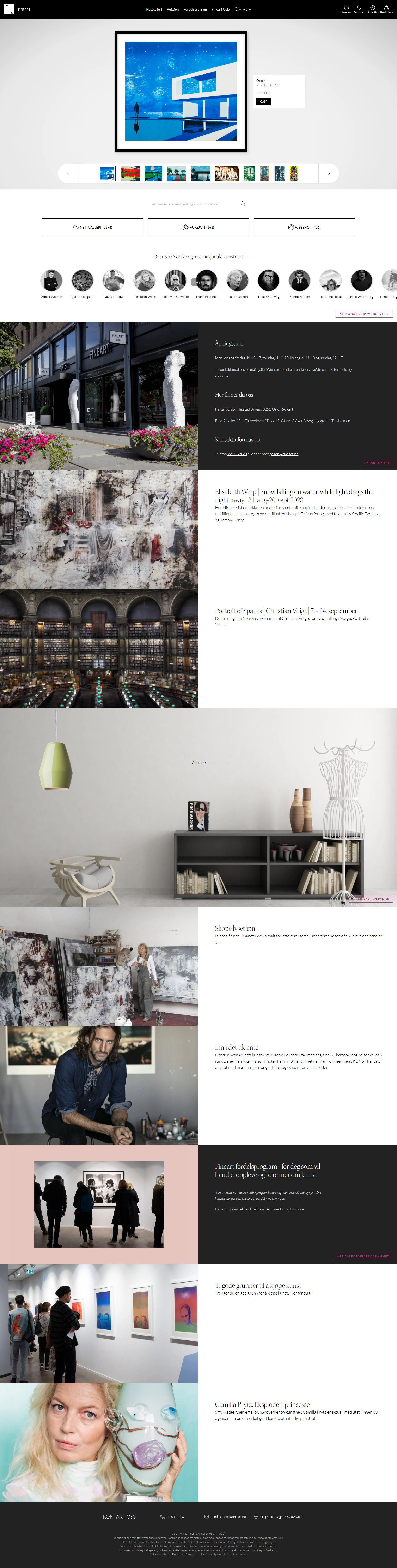 FineArt gallery page